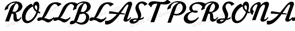 ROLLBLAST PERSONAL USE字体转换